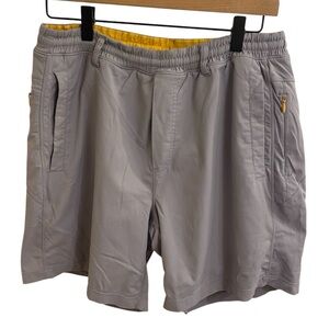 Birddogs Gray Athletic Shorts with Yellow Accents